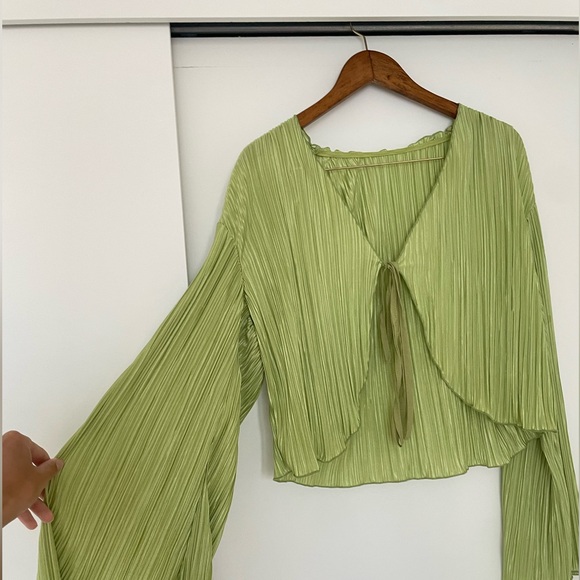 Tie Front Blouse - Small/Medium - Picture 2 of 2